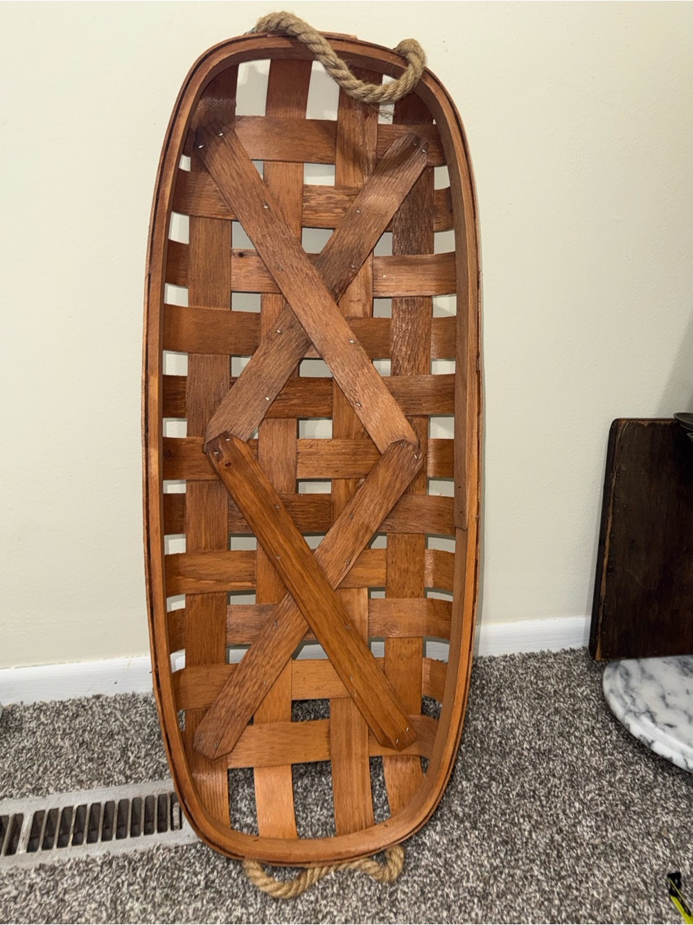 Large rectangle weaved decoration basket